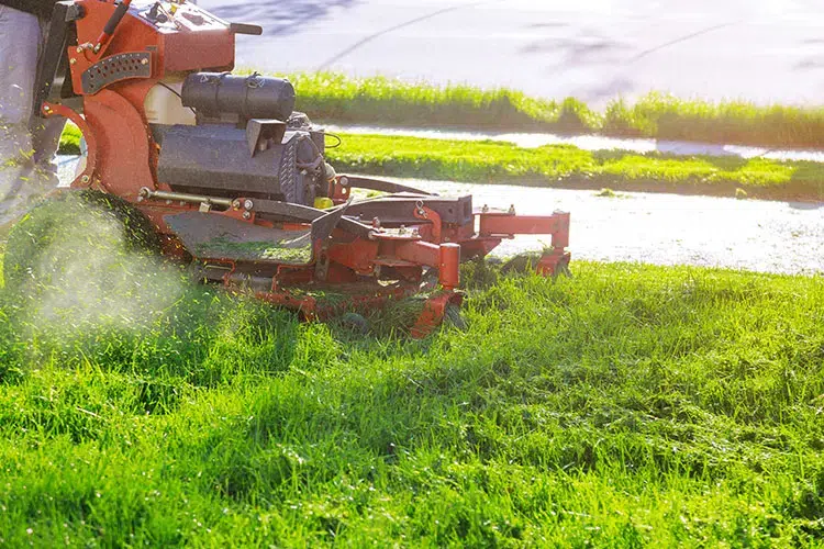 Professional grade grass cutting equipment used in Innisfil